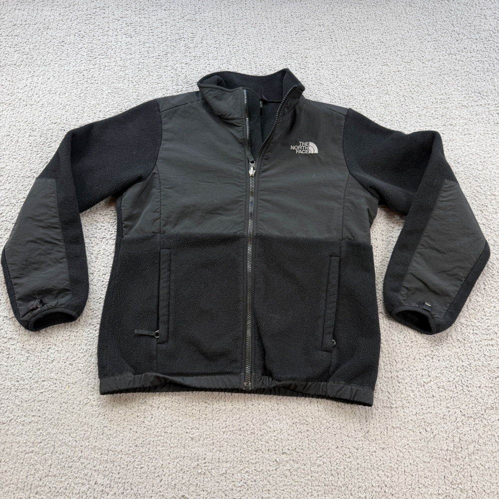 The North Face Girls Denali Polartec Fleece Jacket Black Size L 14/16